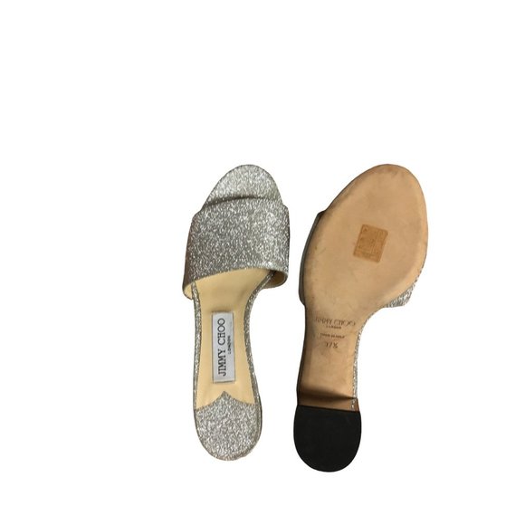 JIMMY CHOO 'STACEY 85' MULES Size 37.5 EUR Pre Owned - Picture 4 of 4